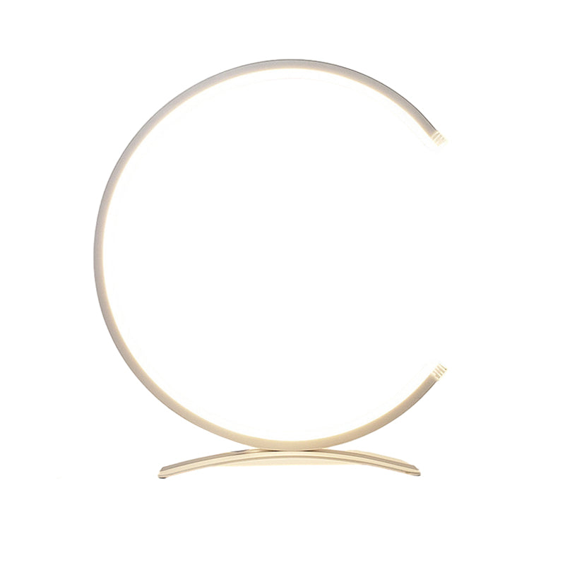 Modern Touch LED Accent Lamp - 3/4 Circle Table Light