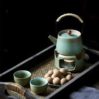 Teapot and Tea Warmer + 2 Cups