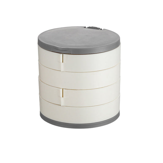 Elegant 4-Tier Rotatable Jewelry Organizer