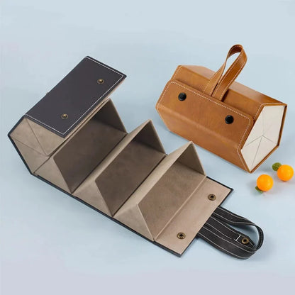 Foldable Multi-Case for Glasses | PU Leather Lens Organizer