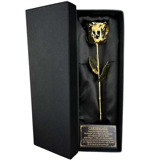 Elegant Golden Rose – Timeless Gift Symbolizing Love and Gratitude