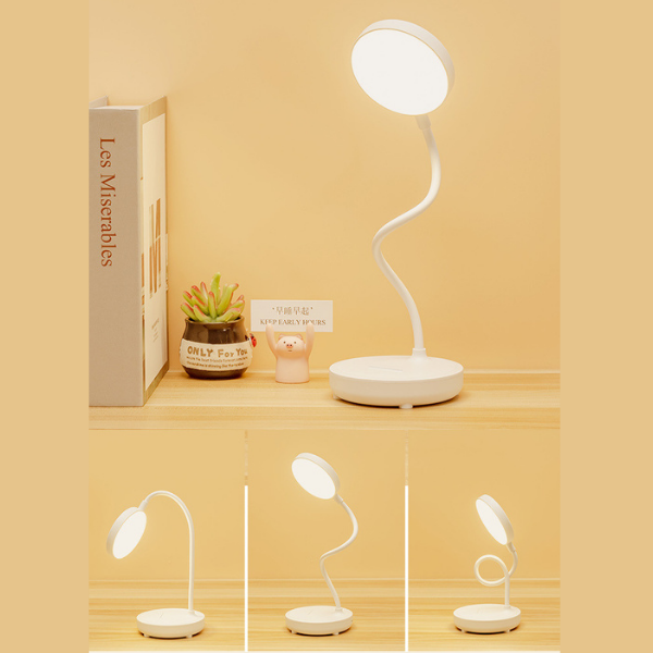 Touch-Controlled LED Desk Lamp with Adjustable Brightness Settings