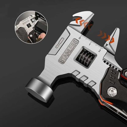 Folding Body Ball Hammer in Stainless Steel - Multifunction Tool