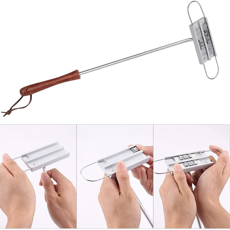 Meat Branding Iron for BBQ Grilling