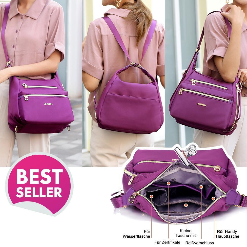 Versatile Bag with Double Zippers – Backpack, Handbag, Crossbody