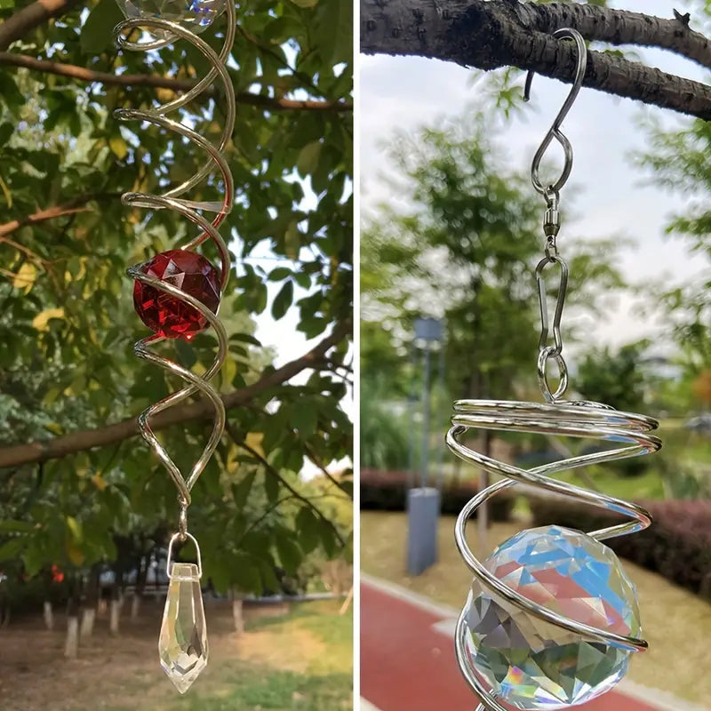 Buy One Get One Free | Metal Crystal Spiral Wind Chime [Last Day Discount]