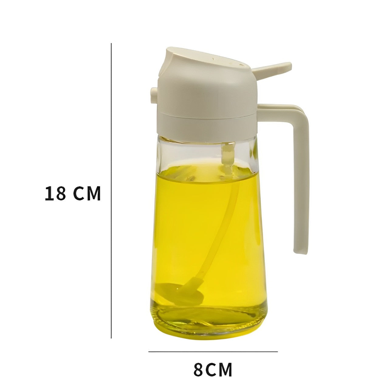 Multi-Functional Oil Dispenser and Sprayer for Cooking & Grilling