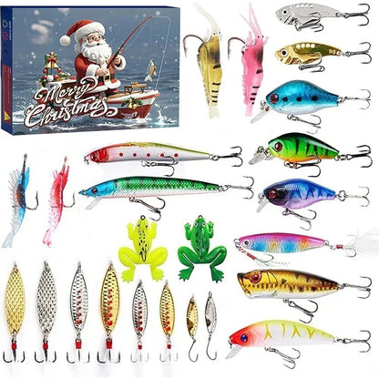 Advent Calendar with 24 Days of Fishing Rod Surprises