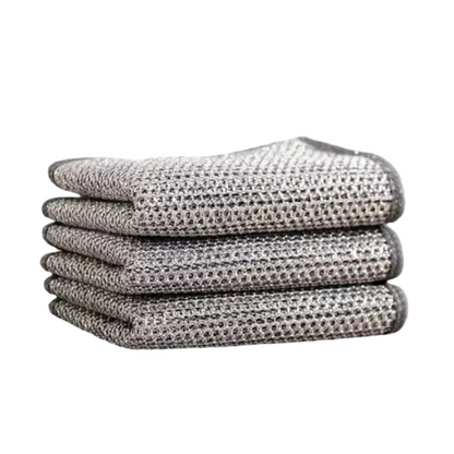 5-Pack Stainless Steel Scrubbing Pads for Effortless Cleaning