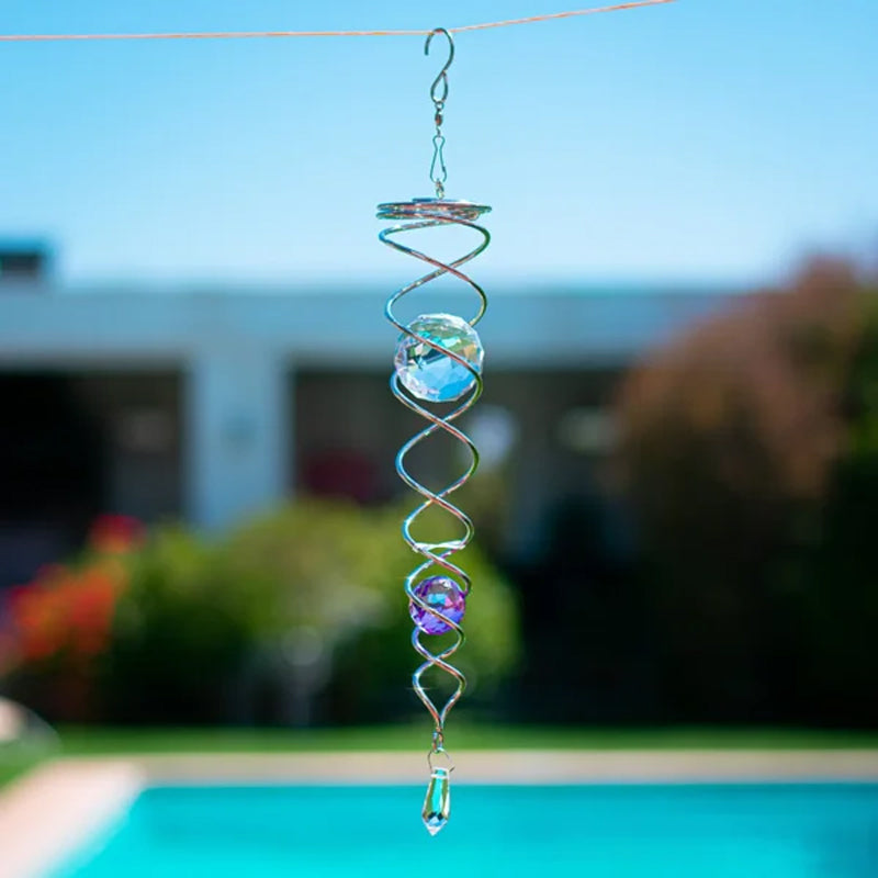 Buy One Get One Free | Metal Crystal Spiral Wind Chime [Last Day Discount]