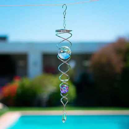 Buy One Get One Free | Metal Crystal Spiral Wind Chime [Last Day Discount]