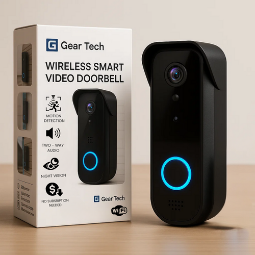 HD Wireless Doorbell Camera with Motion Alerts and Extended Battery Life