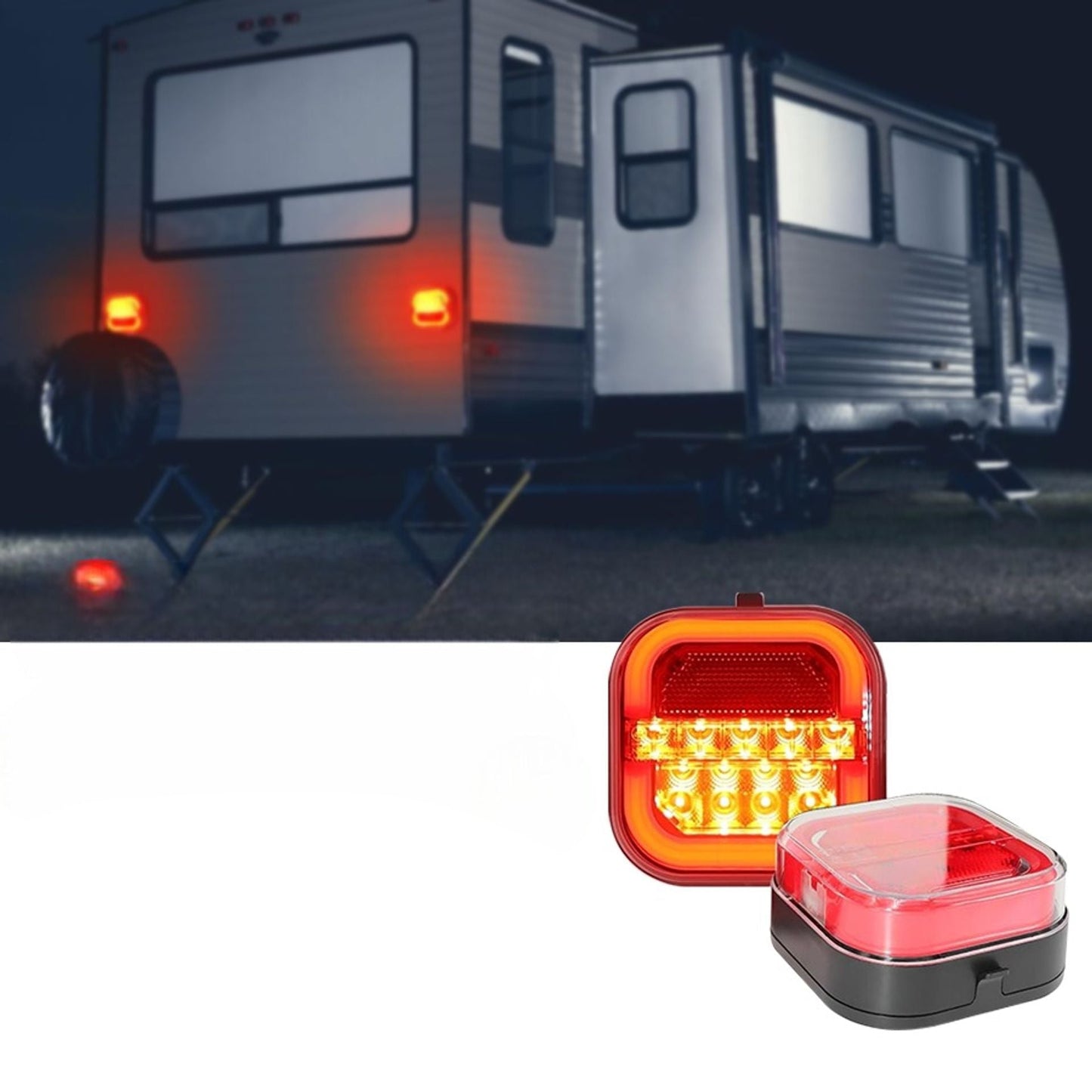 Waterproof LED Tail Lights for Trailers and Vehicles