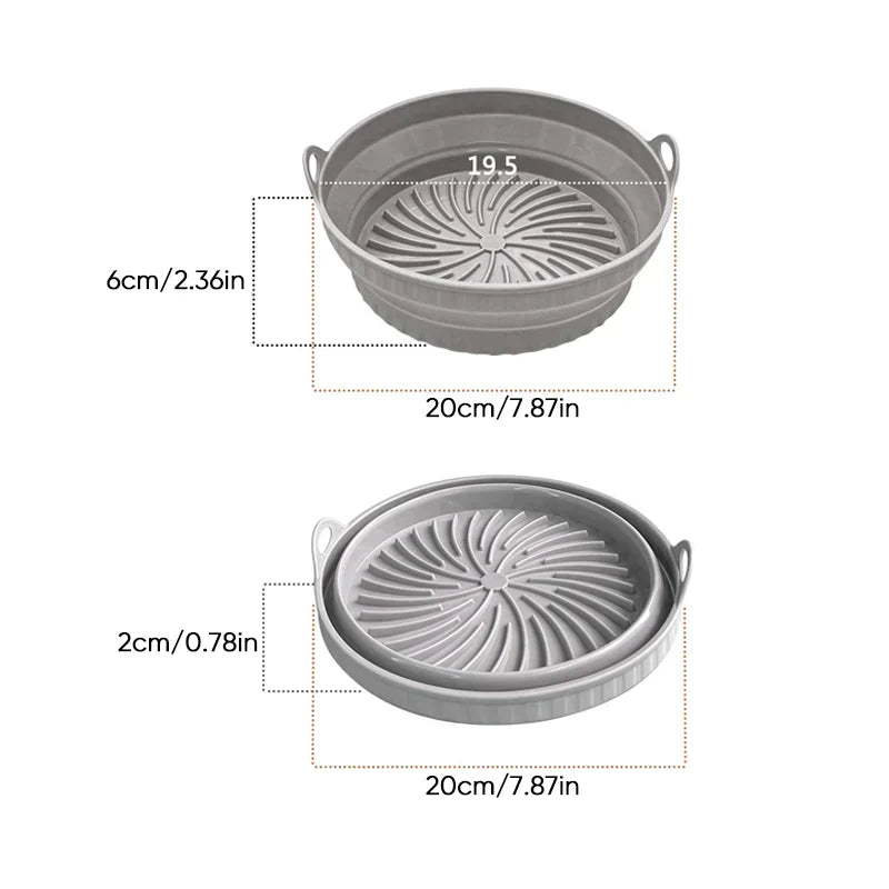Foldable Silicone Grilling Mat for Air Fryers