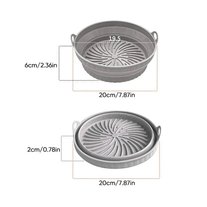 Foldable Silicone Grilling Mat for Air Fryers