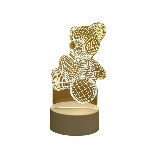 Artistic 3D LED Night Lamp with USB Power