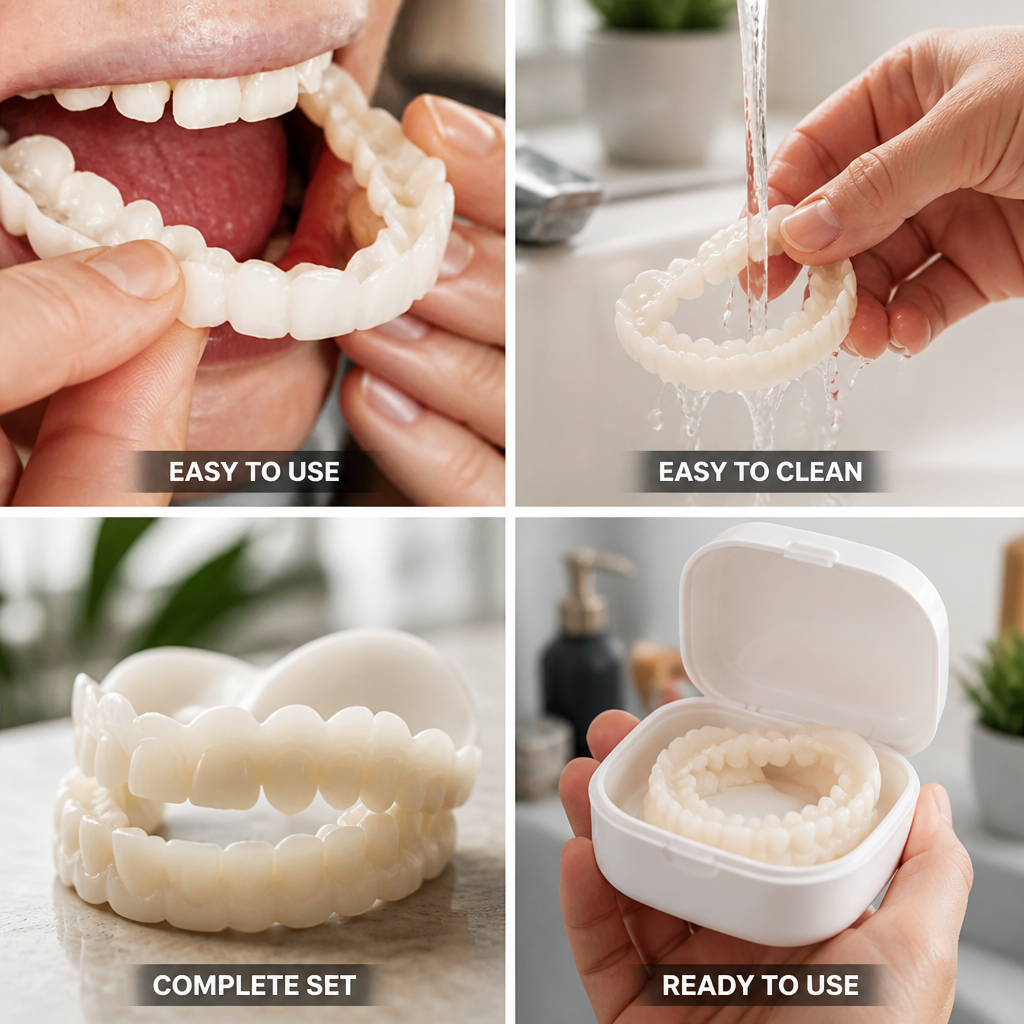 Comfortable & Effortless Dual Denture Replacement Set