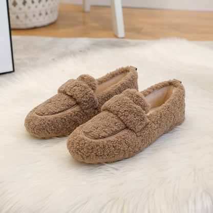 Cozy Plush-Lined Slippers with Memory Foam Comfort