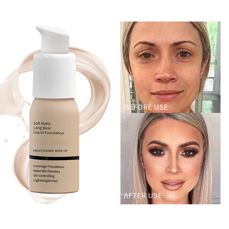 Silky Matte Liquid Foundation for Flawless Confidence