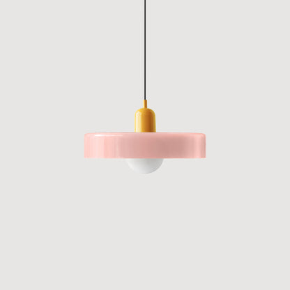 Modern Colorful Glass Pendant Light - Stylish Fixture for Living and Dining Areas