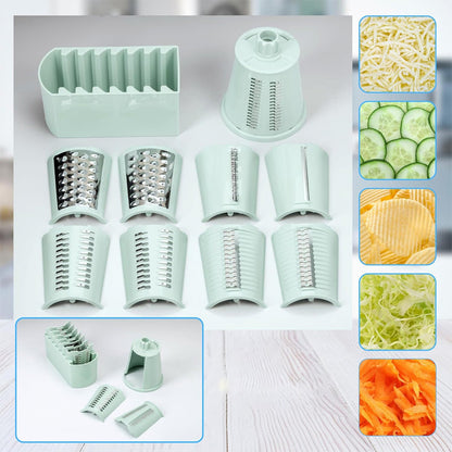 Versatile 5-in-1 Food Prep Slicer & Rotary Grater