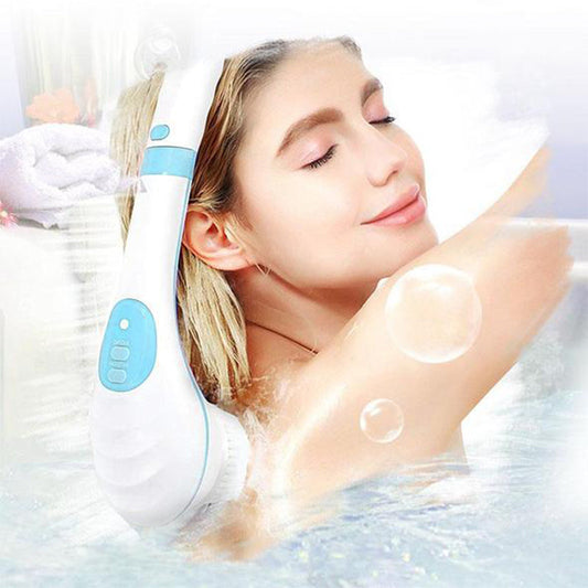 All-in-One Electric Body Scrubber with 5 Brush Heads