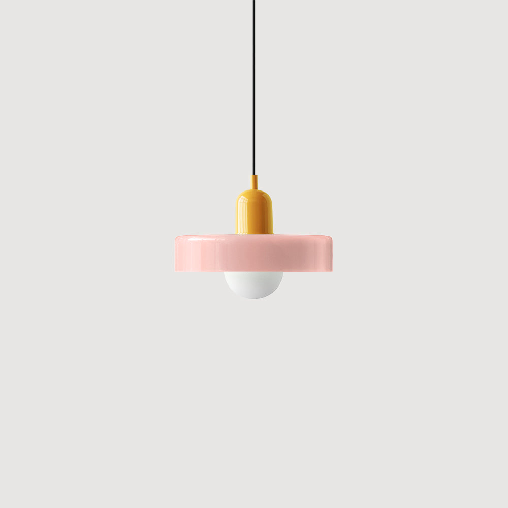 Modern Colorful Glass Pendant Light - Stylish Fixture for Living and Dining Areas