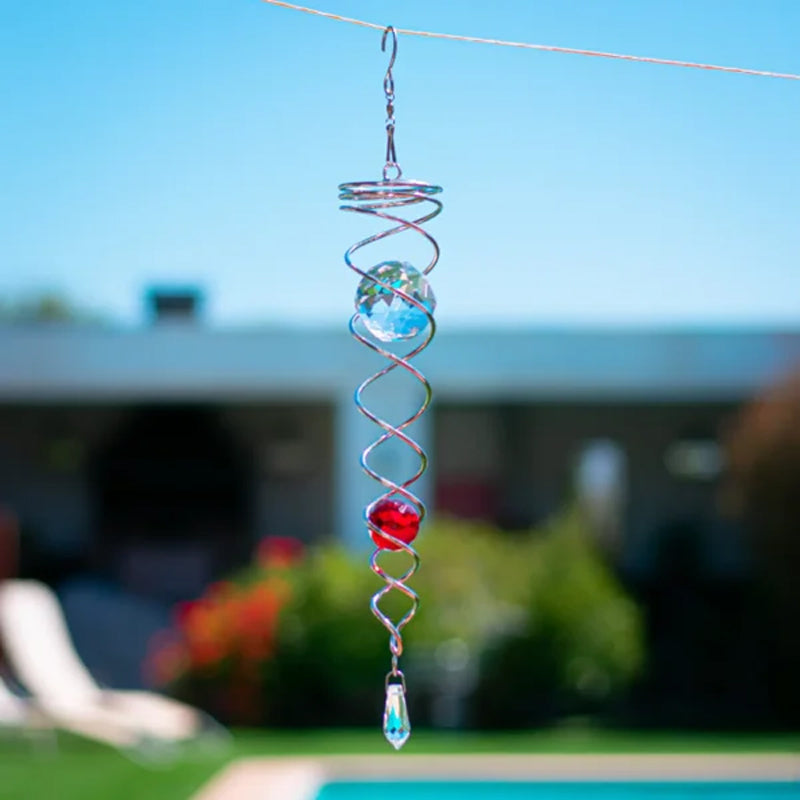 Buy One Get One Free | Metal Crystal Spiral Wind Chime [Last Day Discount]