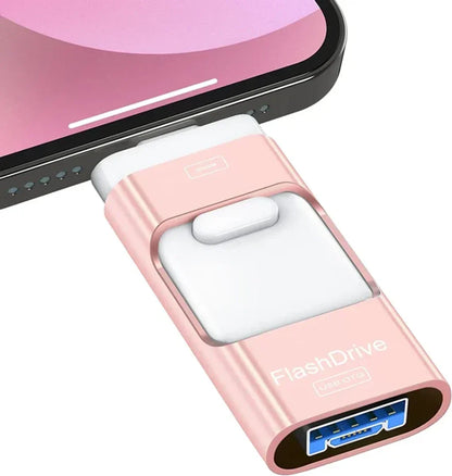 4-in-1 OTG Flash Drive with MultiPort Connectivity