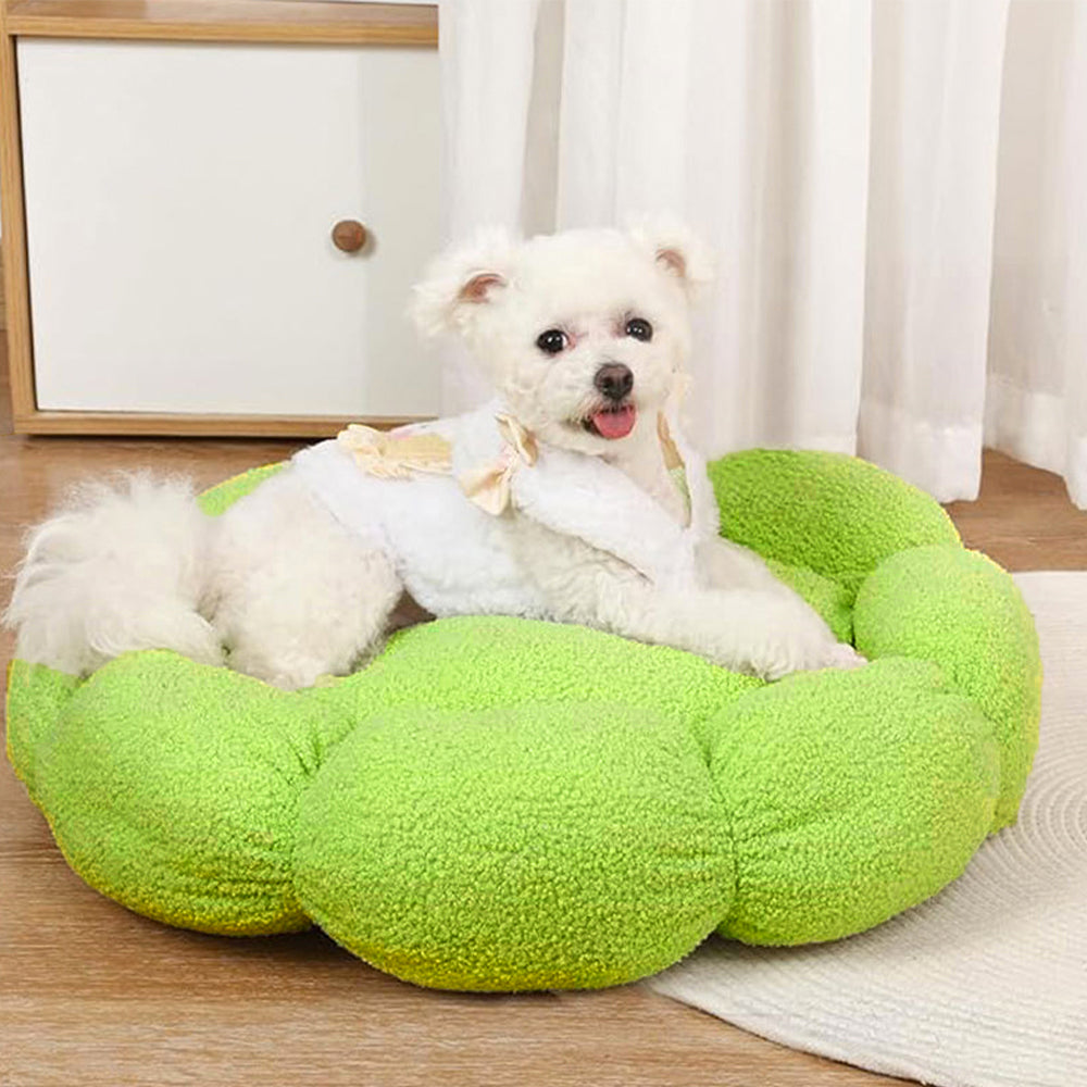 Washable Flower-Shaped Pet Bed for Dogs and Cats