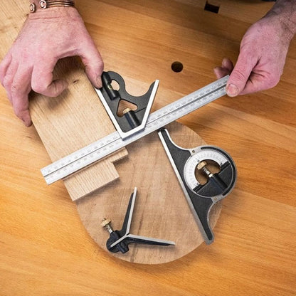 Adjustable Angle Ruler Set | Versatile & Accurate | Stainless Steel & Aluminum