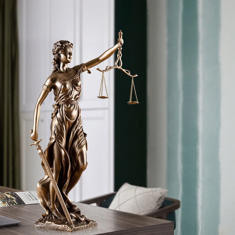 Justice Goddess Decorative Statue