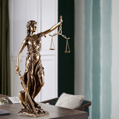 Justice Goddess Decorative Statue