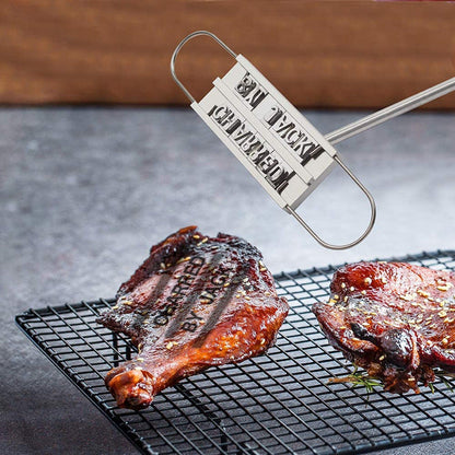 Meat Branding Iron for BBQ Grilling