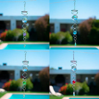 Buy One Get One Free | Metal Crystal Spiral Wind Chime [Last Day Discount]