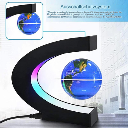 LED World Globe with Magnetic Suspension – Floating Globe Lamp