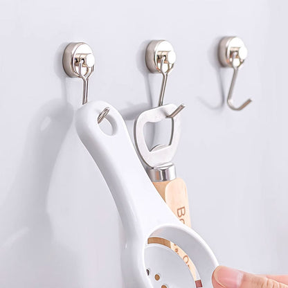 Revolutionary Rotating Magnetic Hook | No-Drill Wall Solution | 6–18 kg Load Capacity | Multi-Purpose Organizer