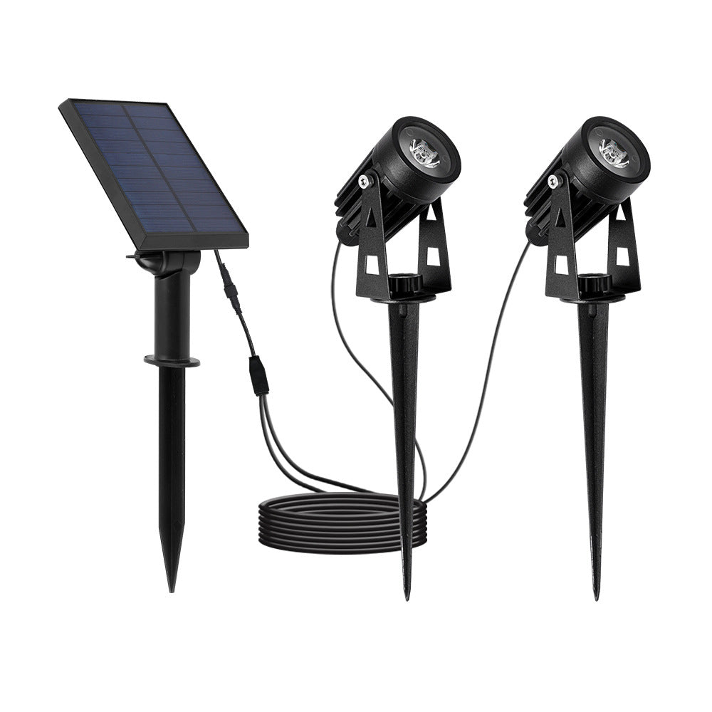 Adjustable 4-In-1 Solar Garden Spotlight, 100-200 Lumens