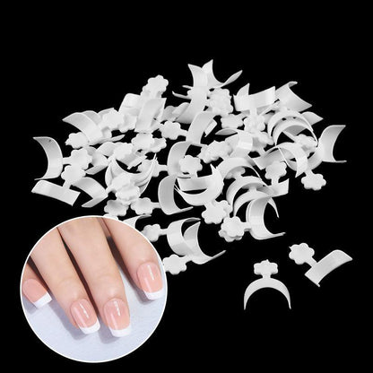 Elegant French Manicure Nail Tips Kit - 100 Pieces