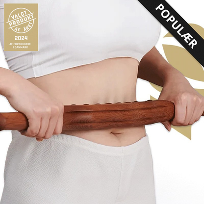 Natural Wood Body Massage Roller for Smooth Skin