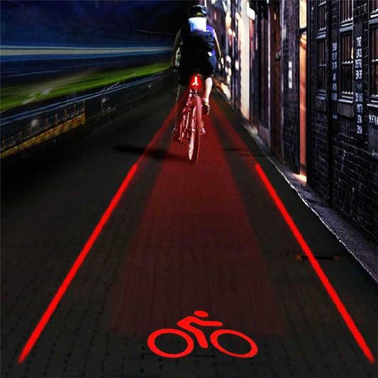 Laser Projection Taillight for Bicycles