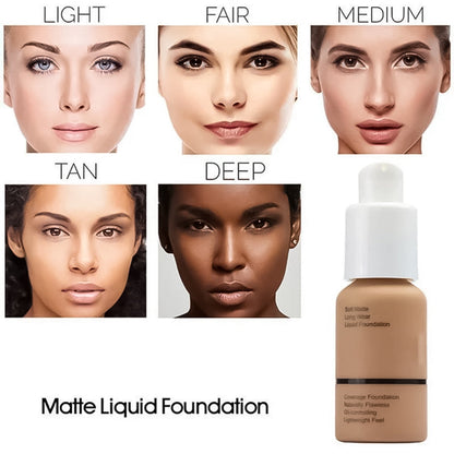 Silky Matte Liquid Foundation for Flawless Confidence