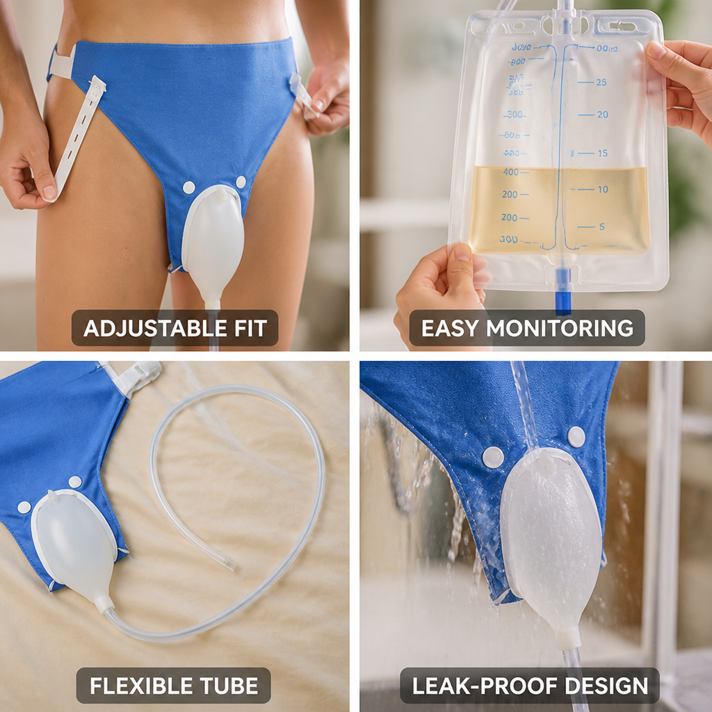 Comfort-Fit Silicone Urine Collection System (33.8 fl oz)