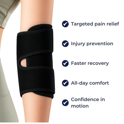 Adjustable Compression Elbow Support with Breathable Strap