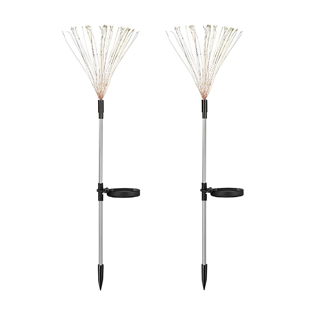 Set of 2 Solar Starburst Lights with 200 LEDs and 8 Lighting Modes