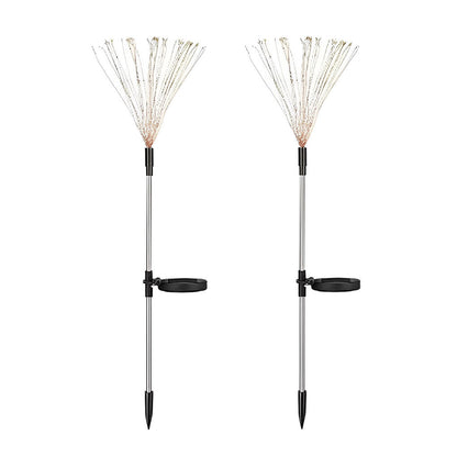 Set of 2 Solar Starburst Lights with 200 LEDs and 8 Lighting Modes