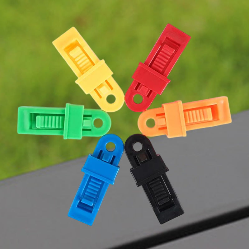 Heavy-Duty Adjustable Tarp Clips for Secure Outdoor Use