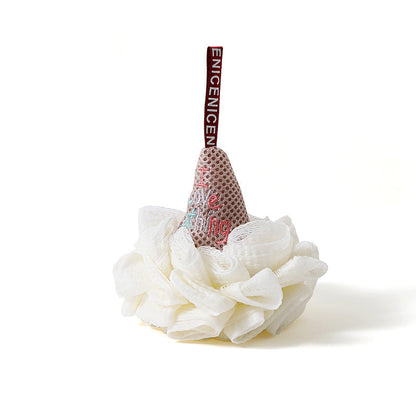 Cute Ice Cream Bath Scrub Towel Ball