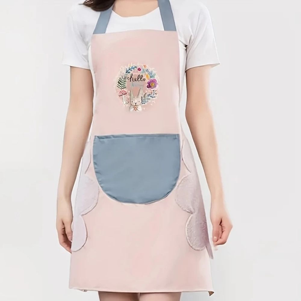 Charming Floral Waterproof Kitchen Apron