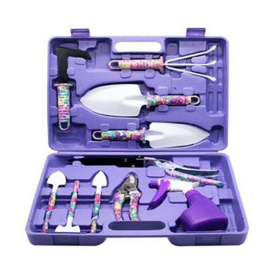 Complete 10-Piece Gardening Tool Set for Effortless Plant Care